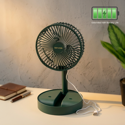 Portable desk fan